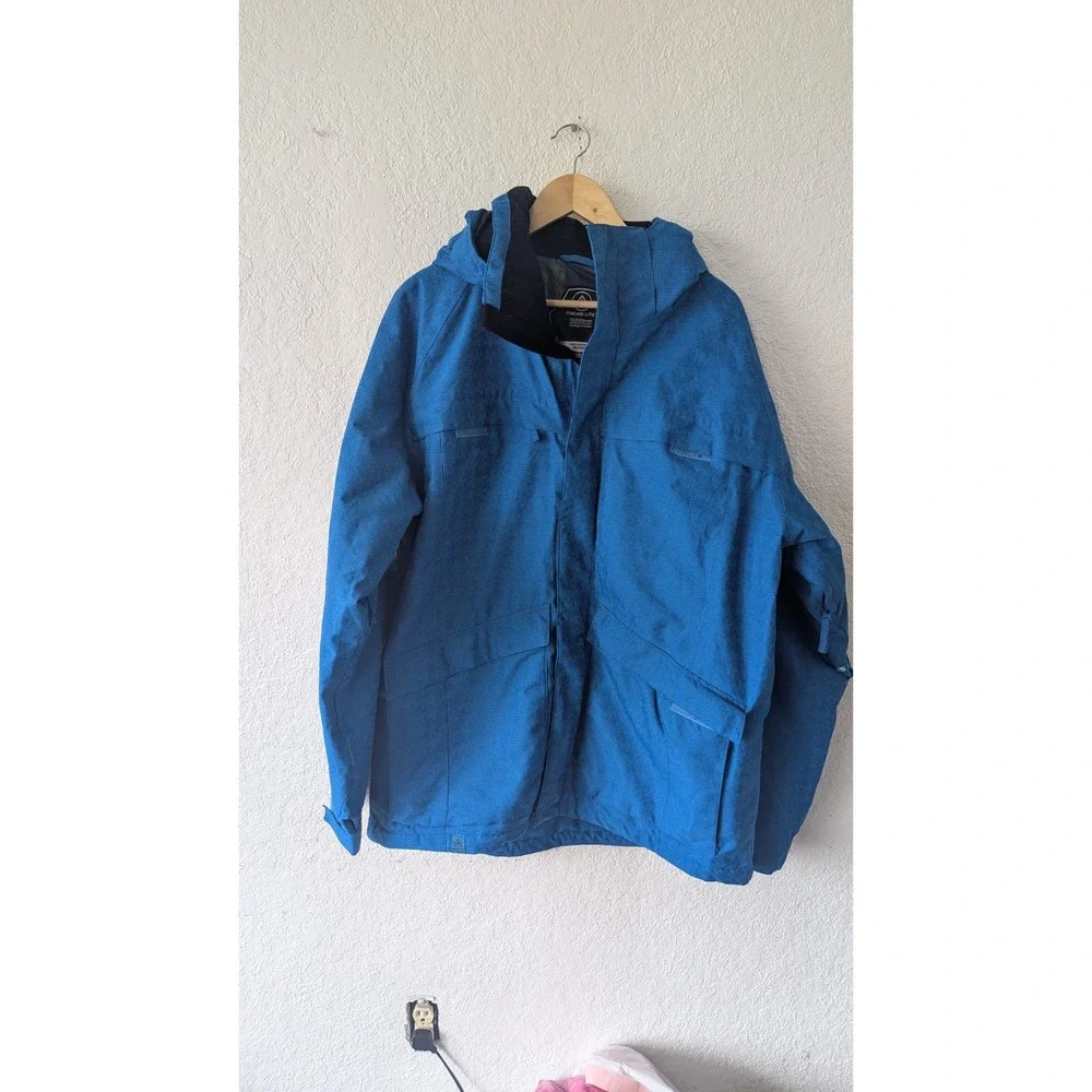 Men's Blue Ripzone Micro-Lite Waterproof Hooded Ski Snowboard Jacket‎